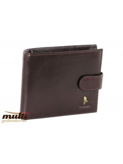 Skórzany portfel męski PUCCINI P-1703 brązowy poziomy